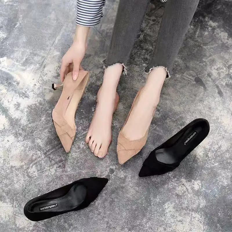 

2021 New Women Pumps Summer Fashion Sexy Pointed Toe Wedding Party High Heeled Shoes Womens Sandals Zapatos Mujer NVDX48