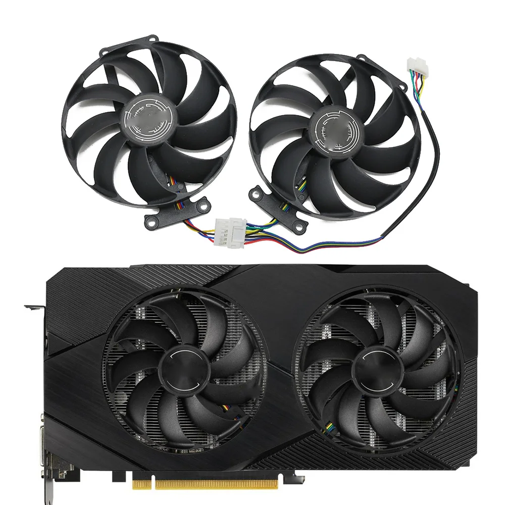 FDC10H12S9 C RTX 2060 SUPER 2070 GTX1660 Ti охлаждающий вентилятор для ASUS GTX 1660 1660Ti DUAL EVO OC RTX2060