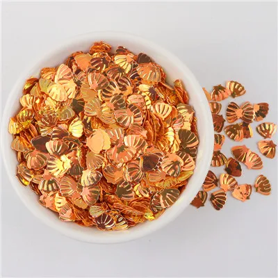 ab orange gold Раковина блёстки 6*8 мм блестки микс Lentejuelas Para Manualidades свободные ПВХ красочные блесток одежда аксессуары 10 г - Цвет: ab orange gold