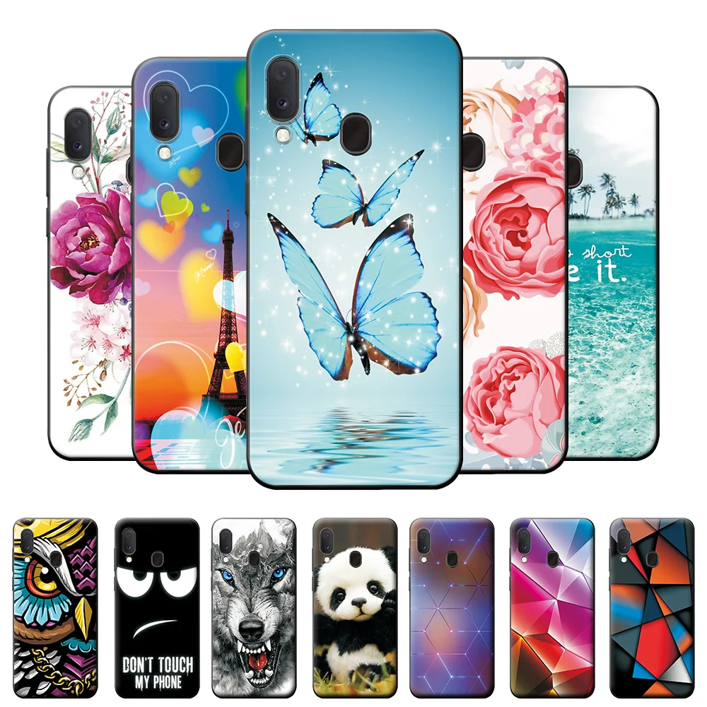 Черный чехол для телефона Samsung Galaxy A20e чехол SM-A202F чехол для телефона для Samsung A20e силиконовый мягкий тонкий чехол из ТПУ на заднюю панель чехол на 20e