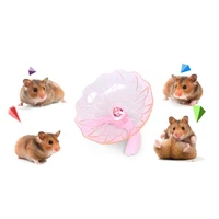 pet hamster flying saucer exercise wheel hamster mouse running disc toy cage silent pet squirrel running wheel spinning saucer