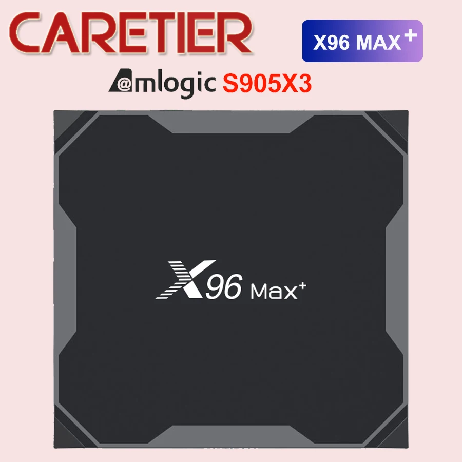 ТВ приставка X96 MAX Plus Android 9 0 4 Гб ОЗУ Amlogice S905X3 2 ГБ 16 8K видеоплеер ГГц и 5 Wi Fi Youtube HD 100 м