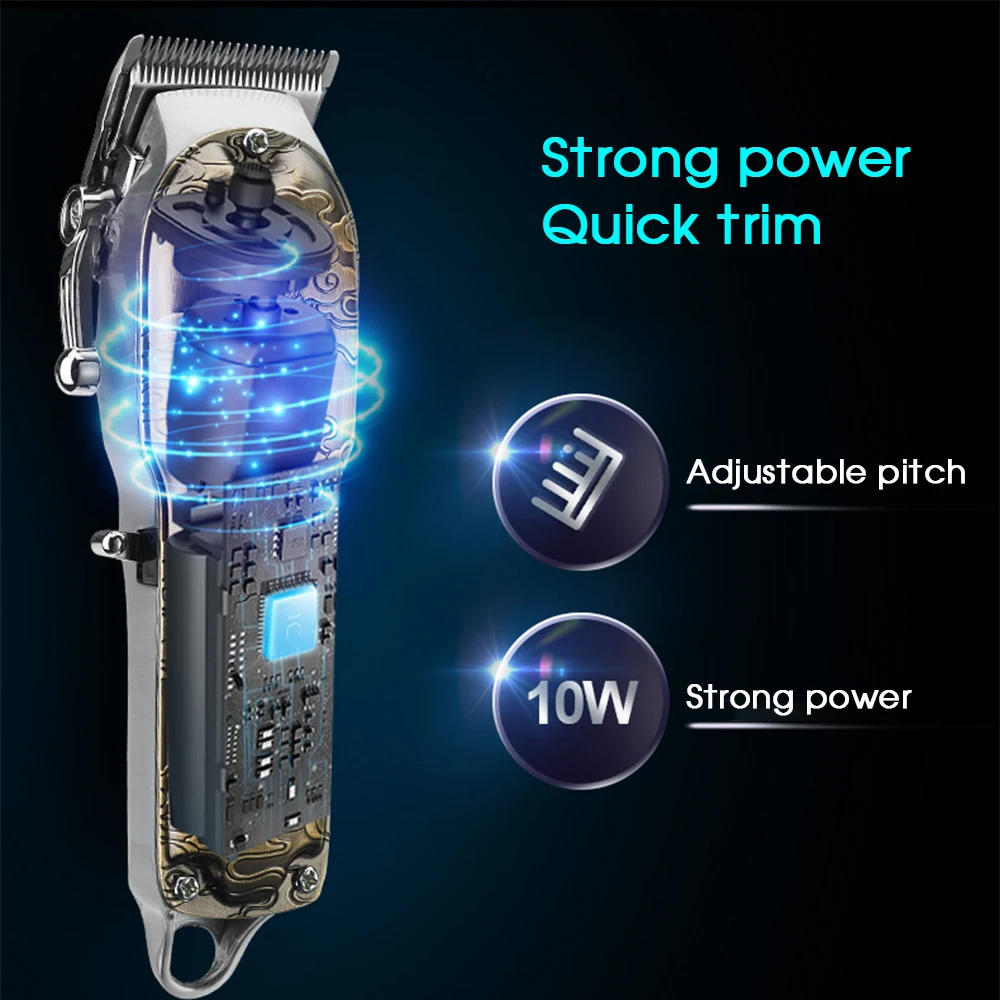 Мужская машинка для стрижки волос Boi профессиональный триммер из нержавеющей