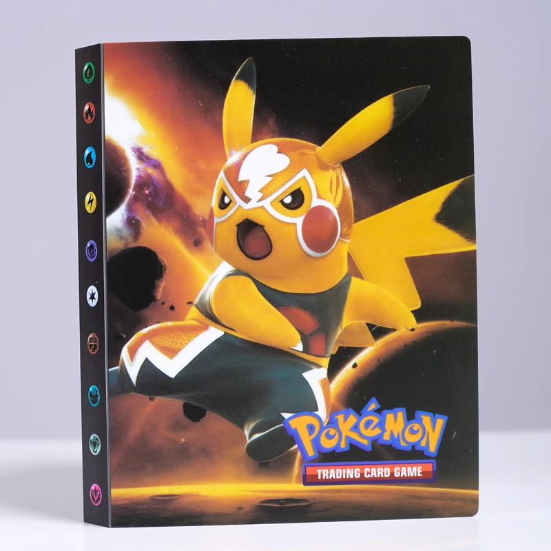 

240PCS Anime Pokemon PV French Metal Card Album Collection Card Album Children's Cartoon Toy Model Birthday Gift