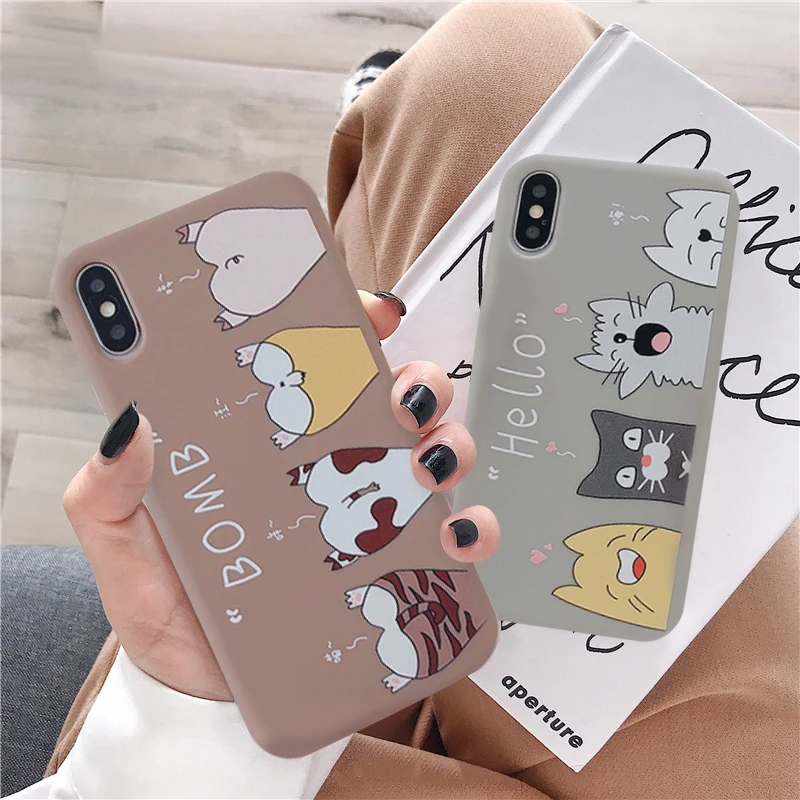 GYKZ забавные Чехлы для всей семьи с кошкой iPhone 7 11 Pro XS MAX XR X 8 6 6s Plus мягкий чехол