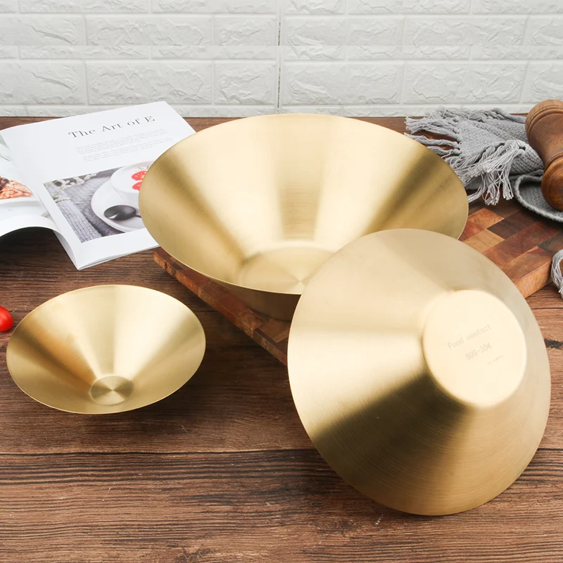 Миска из нержавеющей стали 304 однослойная миска для холодной лапши креативная