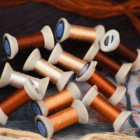 reddish brown embroidery threadpractical mini spoolsuzhou embroidery thread diy common thread