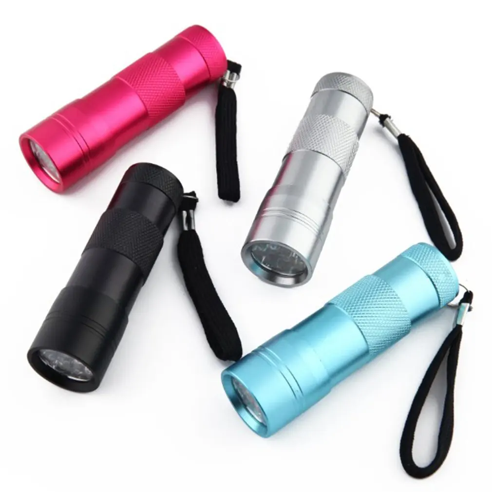 

12 LED UV Torch Light 395nm Multifunction Ultraviolet Flashlight Mini Portable Currency Detector Nail Curing Lamp