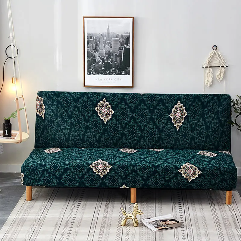 Универсальный складной чехол для дивана эластичный кровати облегающий без