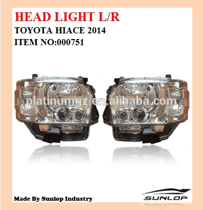 

2015 for hiace Head light L/R auto parts,body kits,bus commuter van