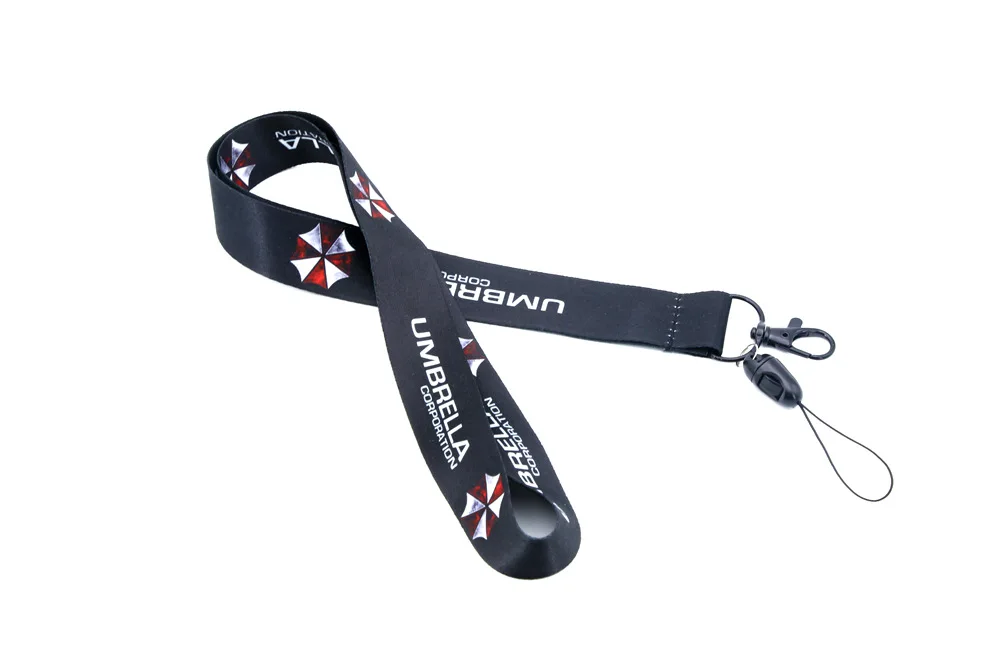 Key chain Jewelry Double Sides UMBRELLA CORPORATION Lanyard for Keychains ID Tag Badge Anti Loss Strap | Украшения и аксессуары