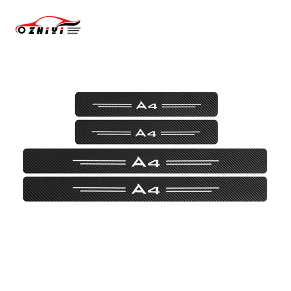 Наклейка для защиты порога двери автомобиля подходит Audi A4A5A6A3Q3Q5 наклейка из