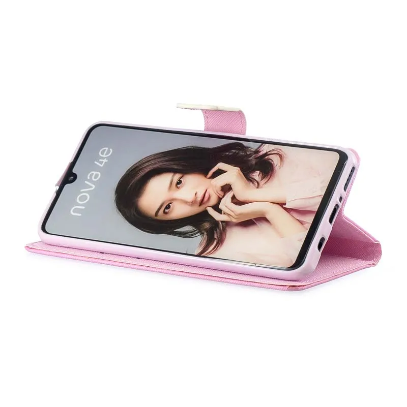 Модный кожаный чехол-книжка с бумажником чехол для Huawei Honor 8S 8A 8C 8X10 P30 Lite 20 Pro Y5 Y6 Y7 Y9 Prime AMN-LX9 KSE-LX9 чехол