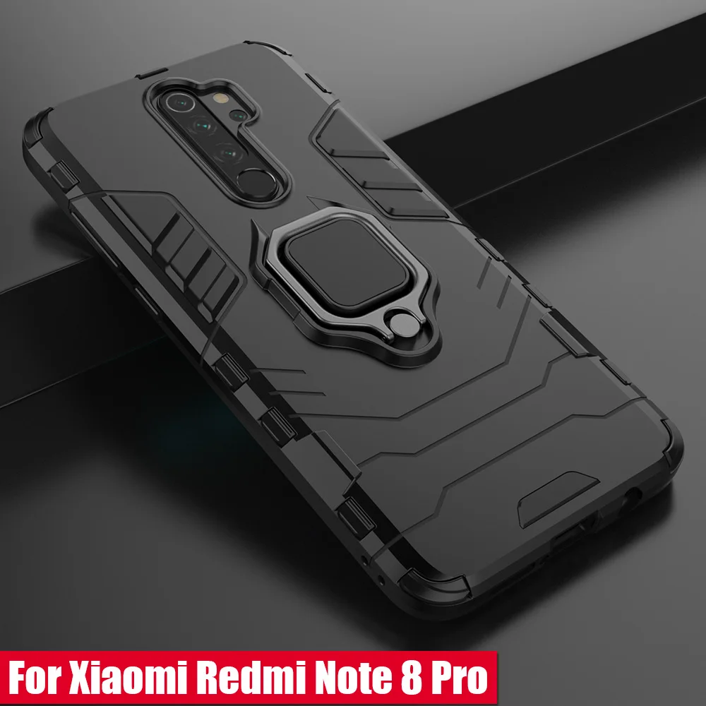 Противоударный чехол для Xiaomi Redmi Note 8T армированный магнитный автомобильный