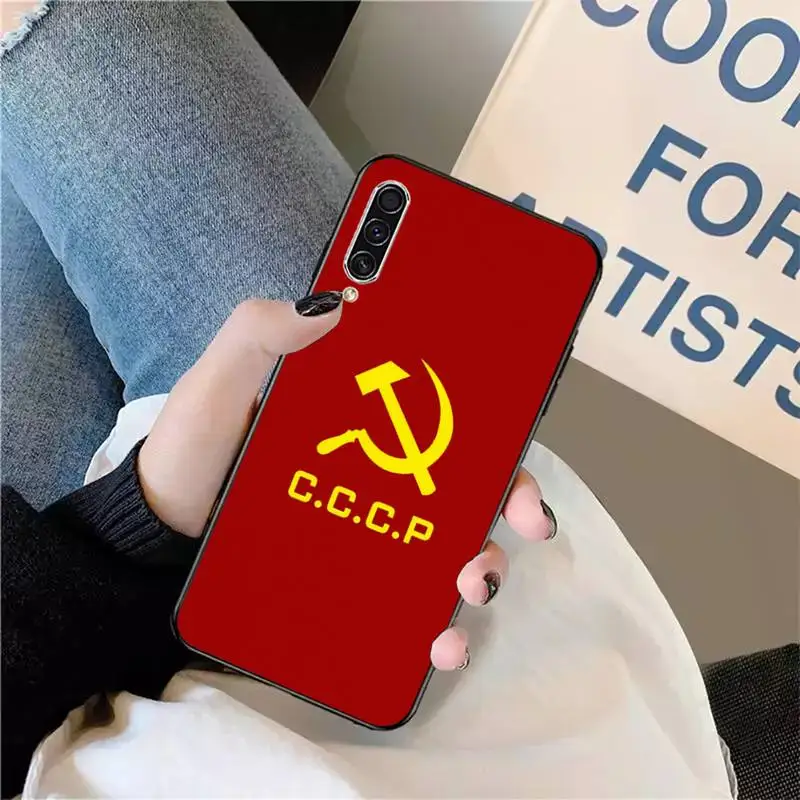 

Soviet Union USSR Flag Phone Case For Samsung galaxy S 9 10 20 A 10 21 30 31 40 50 51 71 s note 20 j 4 2018 plus