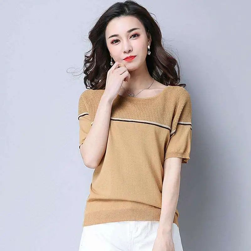 

T Shirt Women Clothes 2020 Fashion Tee Top yellow Fashion Cotton Ladies Tee Shirt