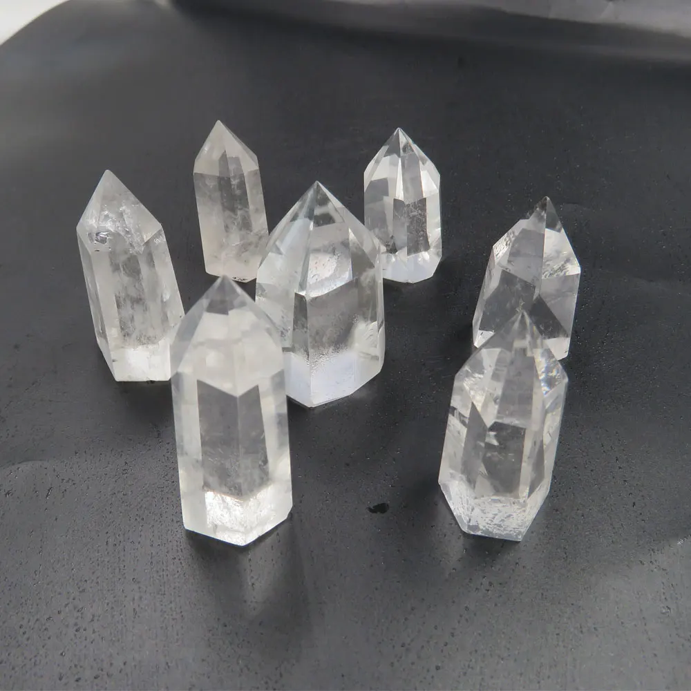 ( 7 pcs/lot ) 138g Rare Natural Small Clear Quartz Single Terminated Crystal Wands Reiki Healing for 2020 Holiday Gift | Дом и сад