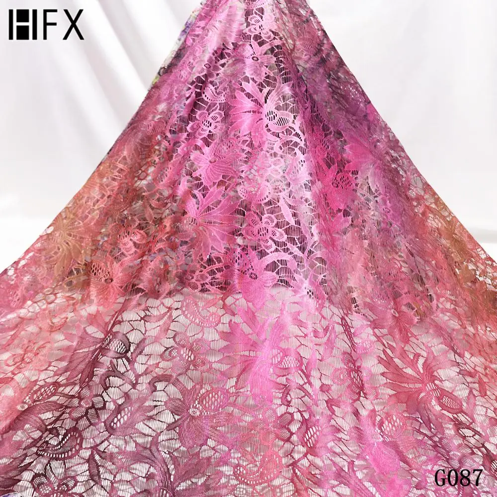 Африканская гипюровая Водорастворимая кружевная швейцарская ткань