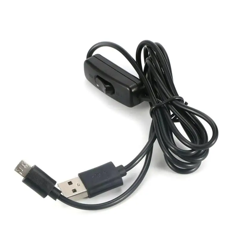 Адаптер Micro USB конвертер кабель питания с переключателем зарядная линия шнур