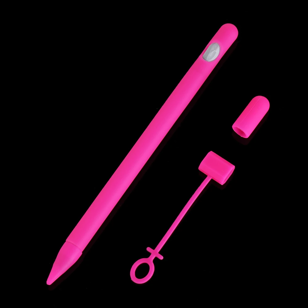 1 шт., мягкий силиконовый чехол для Apple Pencil, совместимый для iPad, планшета, стилус, защитный чехол