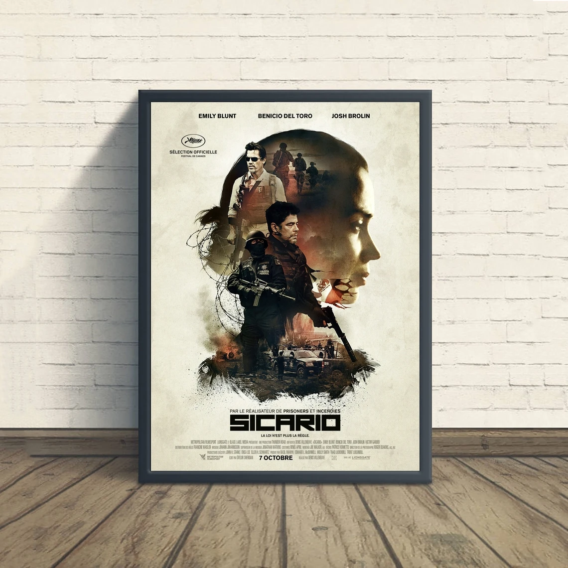 Плакат из фильма Сицирио настенная живопись украшение для дома (без рамки)