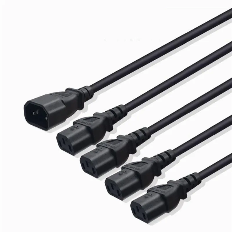 

Штекер IEC 320 C14 к разветвителю 4XC13 Y-образного типа, шнур питания C14 к 4 x C13, четырехкратный удлинитель C13, кабель питания провод шнур питания