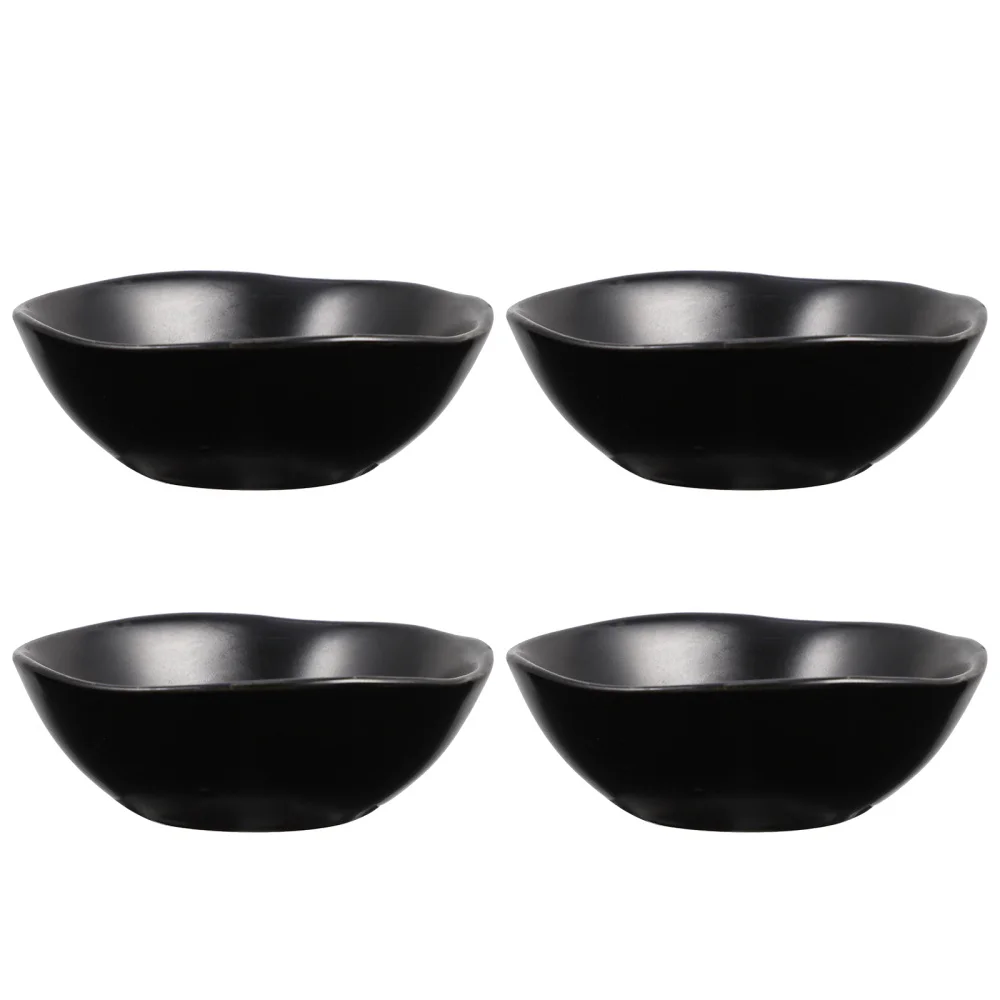 

4 Pcs Practical Sauce Dishes Ceramic Vinegar Dishes Multipurpose Dipping Plates