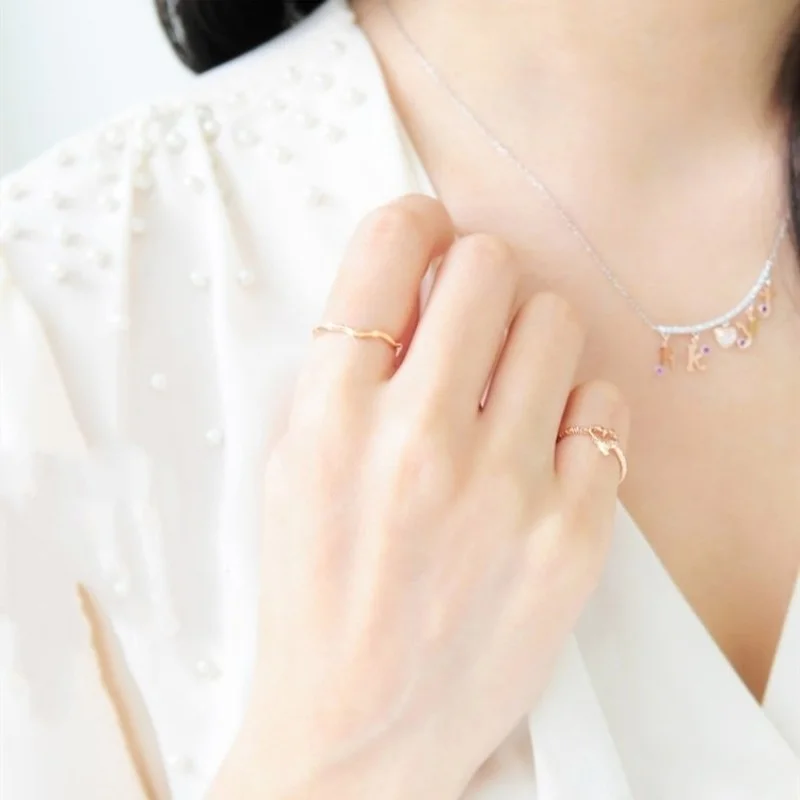 

Ring Jewelry Simple and Elegant All-match DIY Jewelry Making Couple Ring Little Finger Ring Joint Ring Tail Ring Women