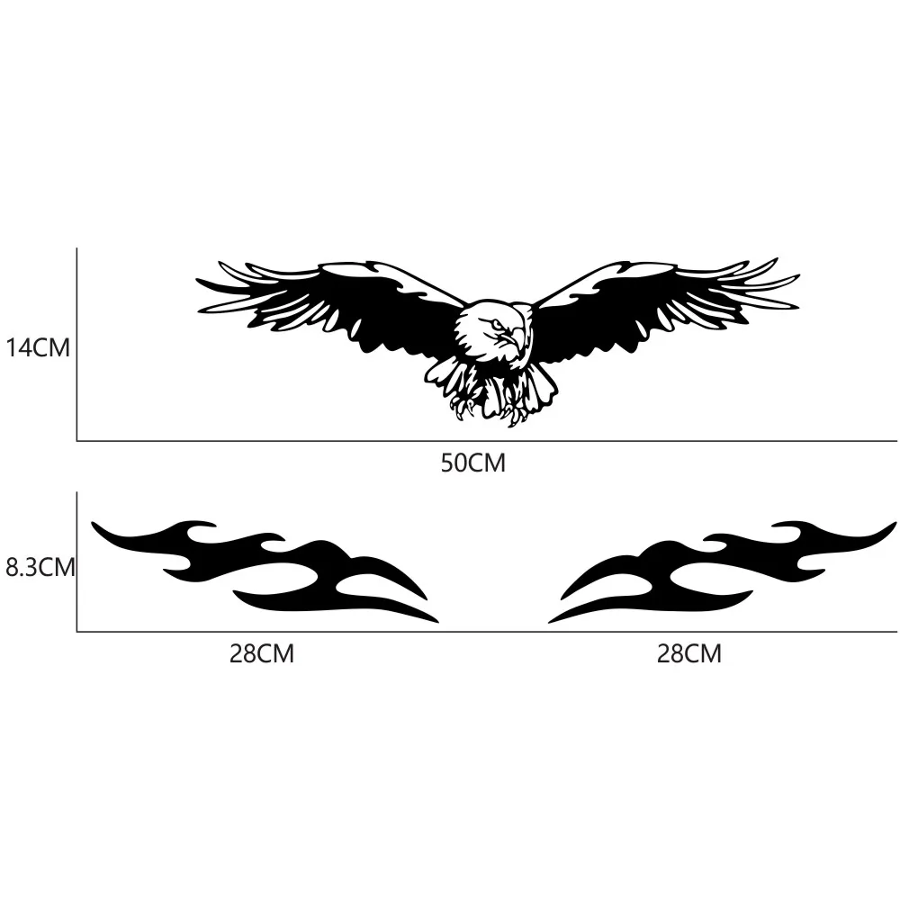 Наклейки на автомобиль с изображением орла огня 3 шт. | Автомобили и мотоциклы