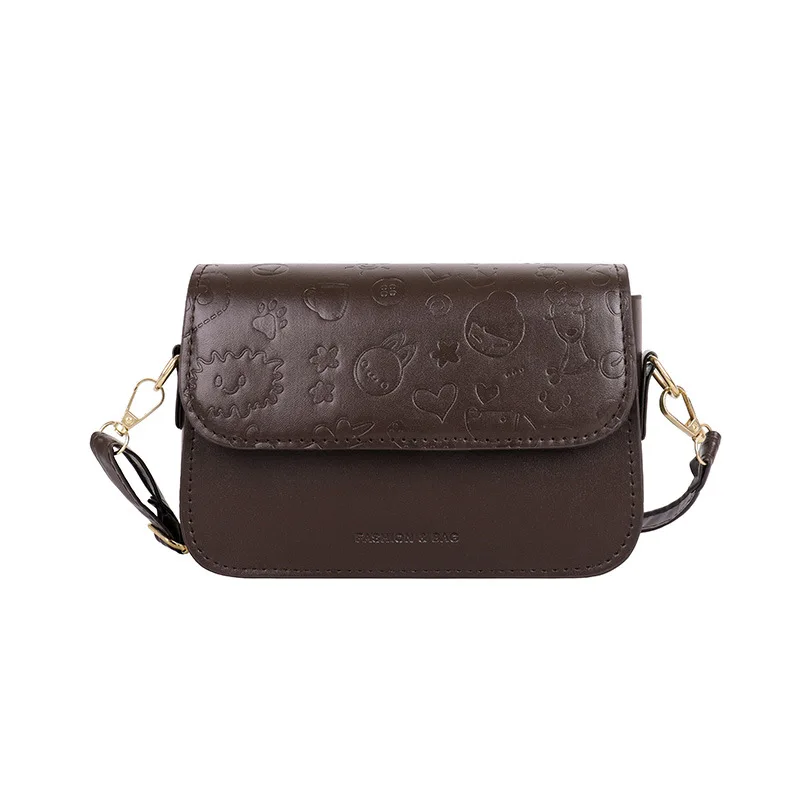 Новые ретро сумки через плечо с тиснением сумка для женщин однотонная из