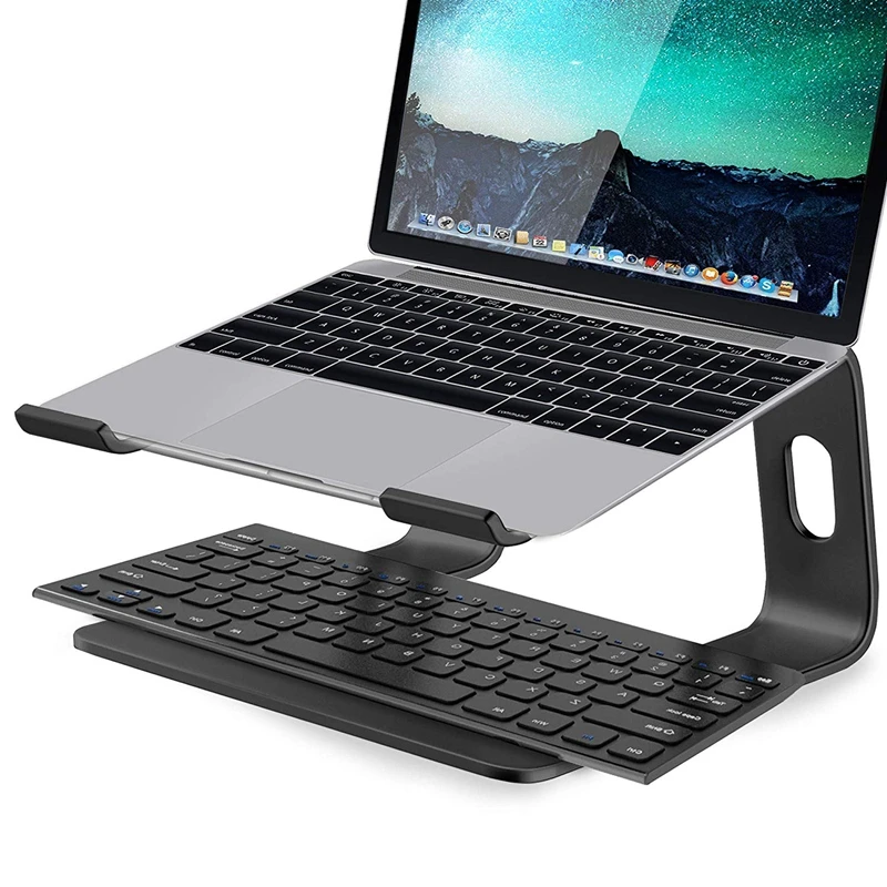 

Aluminum Alloy Laptops Riser Bracket Support Portable Notebook PC Cooling Rack Laptop Desktop Heighten Support Stand for Macbook