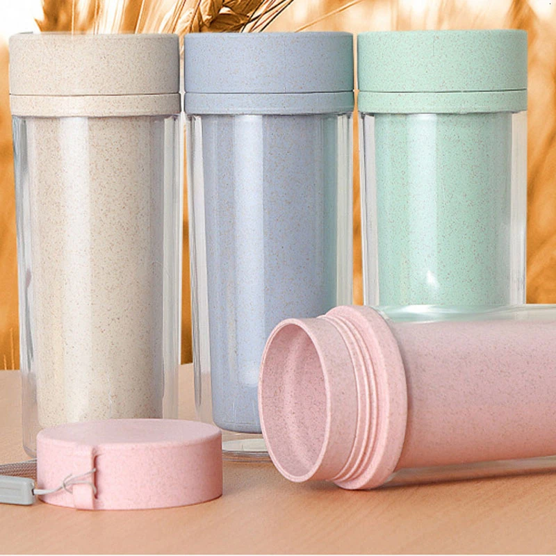 Портативная емкость для воды с теплоизоляцией чайник Пшеничная солома кофейные