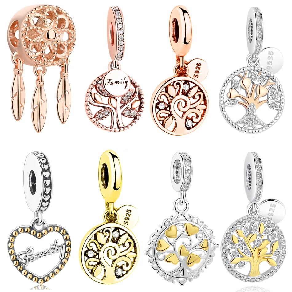 Подходят оригинальный браслет с шармами 925 стерлингового серебра кулон Шарм