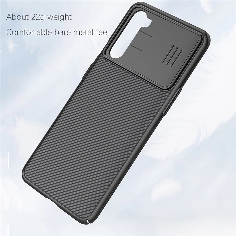 

Phone Protective Case Shell Anti-fall Back Cover with Camera Slide for Oneplus Nord Smartphone Accessories