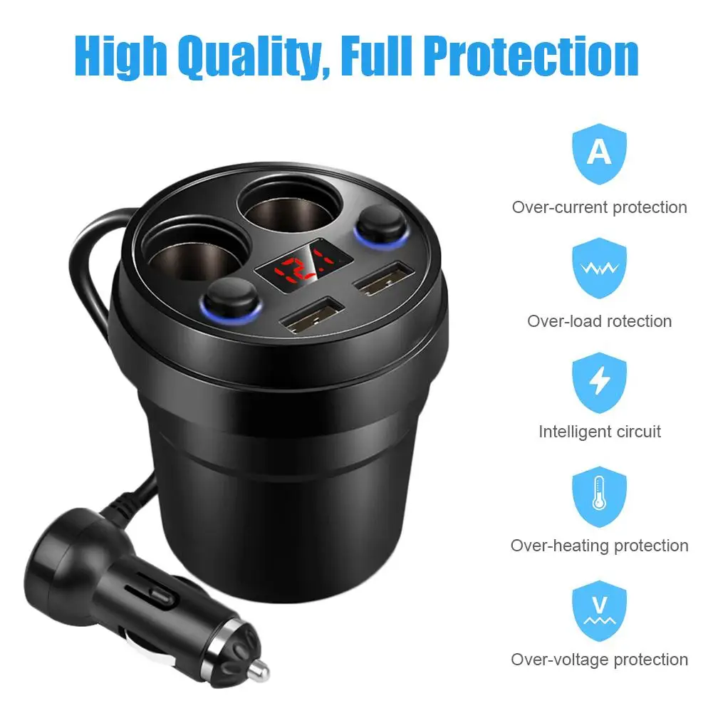 Универсальное автомобильное зарядное устройство с двумя USB портами 3 1 А| |