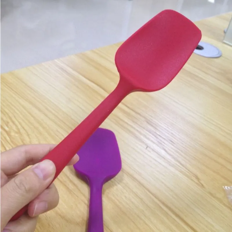 Горячая Распродажа Полезная новая силиконовая ложка для смешивания посуда торта