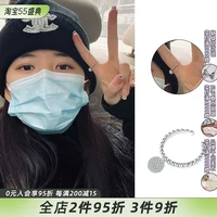 customized zhao lusi doudou same style abybcharming a snowball ring female open ring temperament authorization
