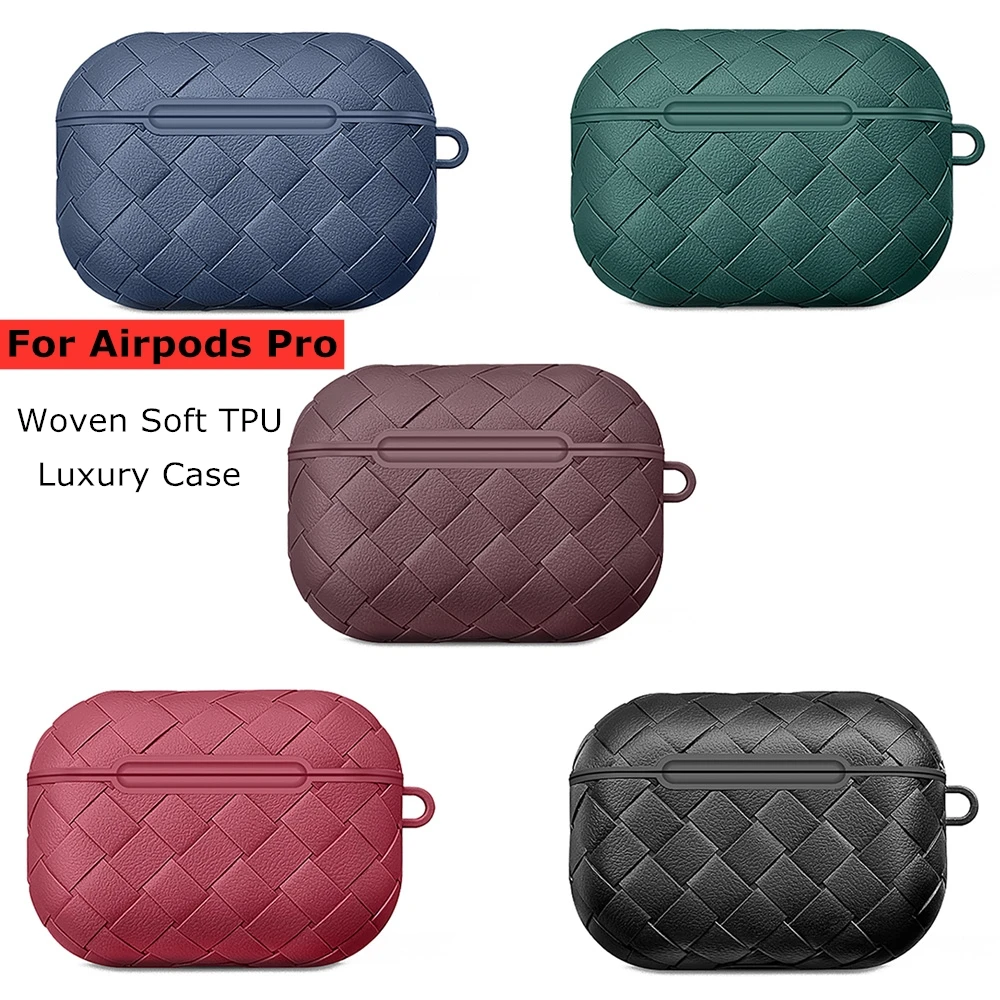 

Тканый чехол для Apple AirPods Pro, мягкий чехол из ТПУ для беспроводных наушников Air Pods Pro 2, защитный чехол для airpods pro 1, 2