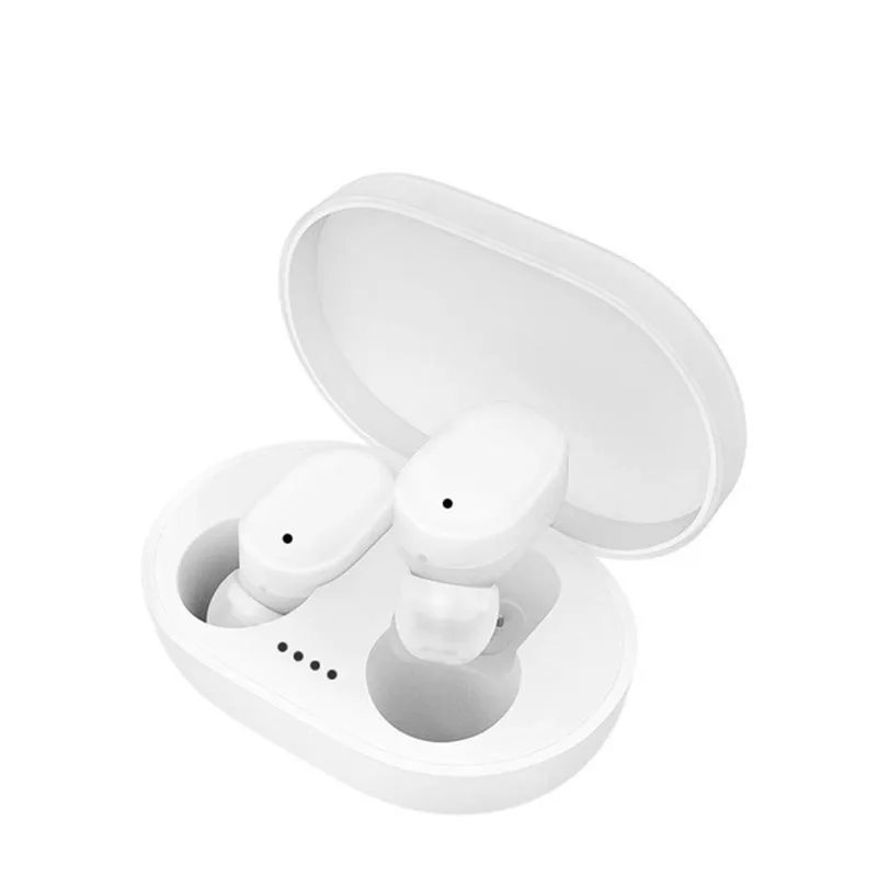white Мини TWS Bluetooth 5,0 наушники для Xiaomi Redmi Airdots беспроводные наушники гарнитура с шумоподавлением микрофон для iPhone huawei samsung - Цвет: white