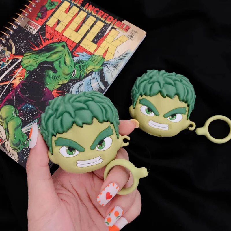 Marvel hero для Apple Airpods 1/2 чехол защитный чехол милый Bluetooth чехол для наушников Модный мягкий силиконовый чехол s гарнитура Capa