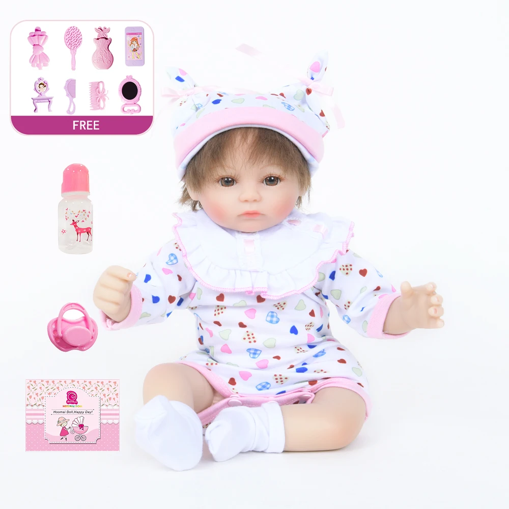18 &quotBebe Reborn Мягкие силиконовые реалистичные игрушки для детей детские куклы Menina