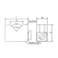 2pcs 80B Magnetic on  off V block holder magnetic v- box workbench strong measuring block for lineation