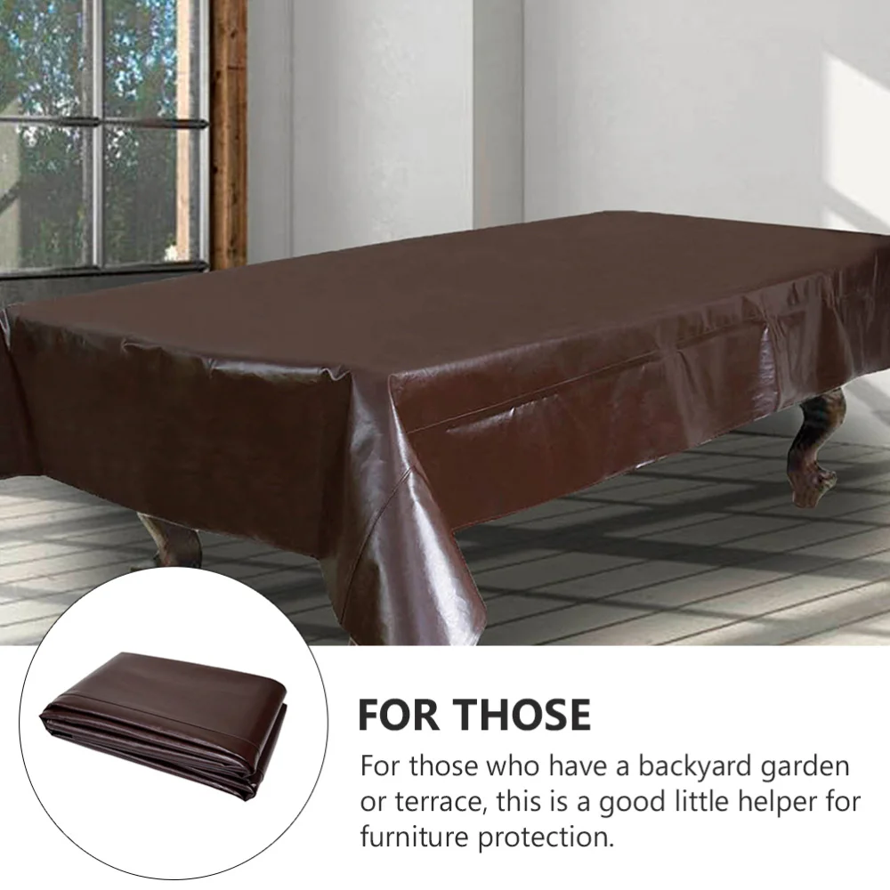 

1pc Multifunctional Leather Cover Pool Table Cover Heavy Duty Cover For Home