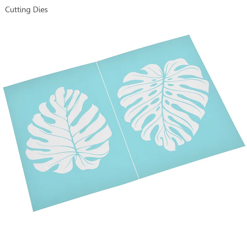 Самоклеящаяся сетка для шелкографии с изображением листьев перьев рисования