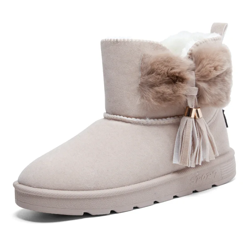 

Snow Boots for Women Fleece-Lined Thickened New Thermal Cotton-Padded Shoes Students in Winter