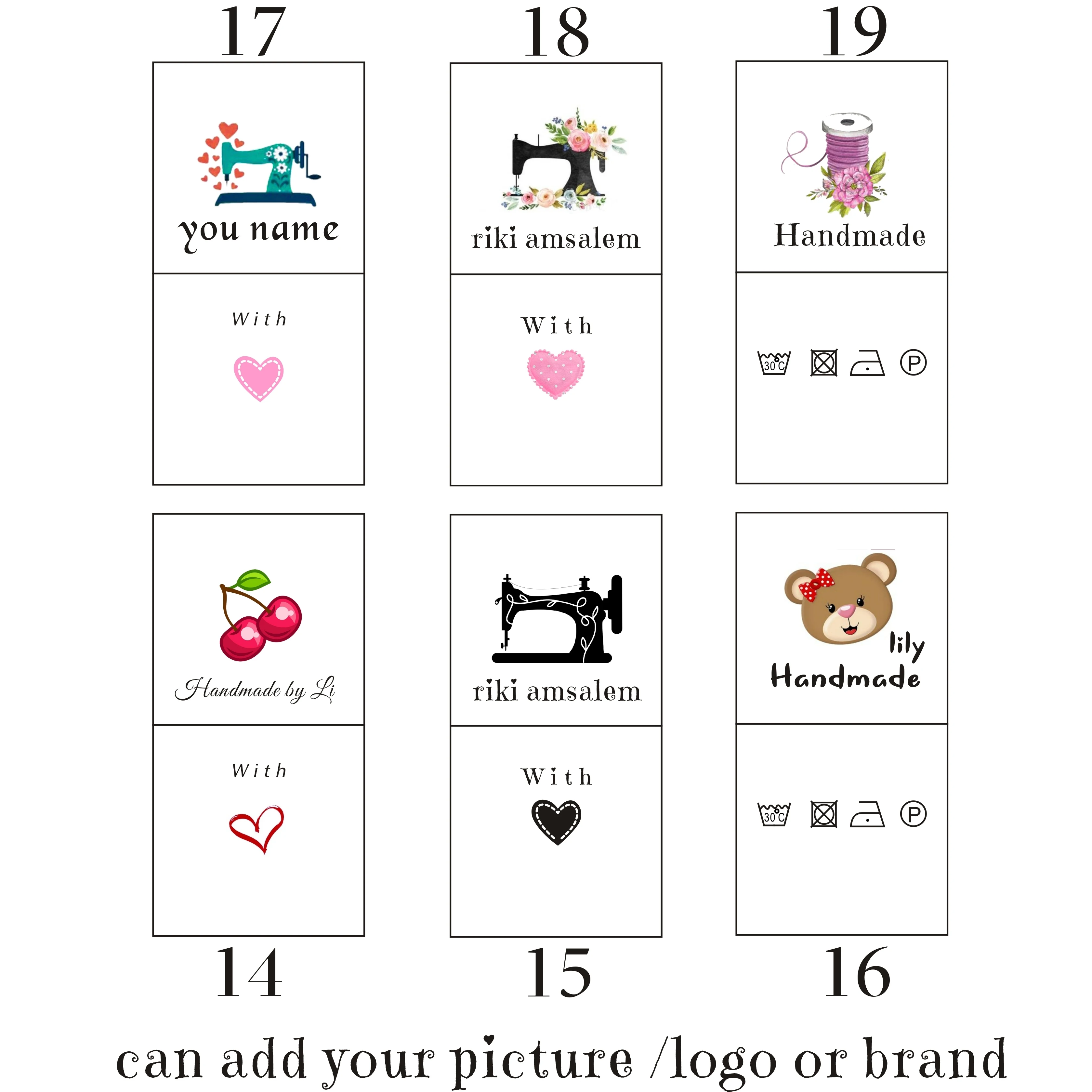 Ручной работы по индивидуальному заказу с этикетки хлопчатобумажные бирки для