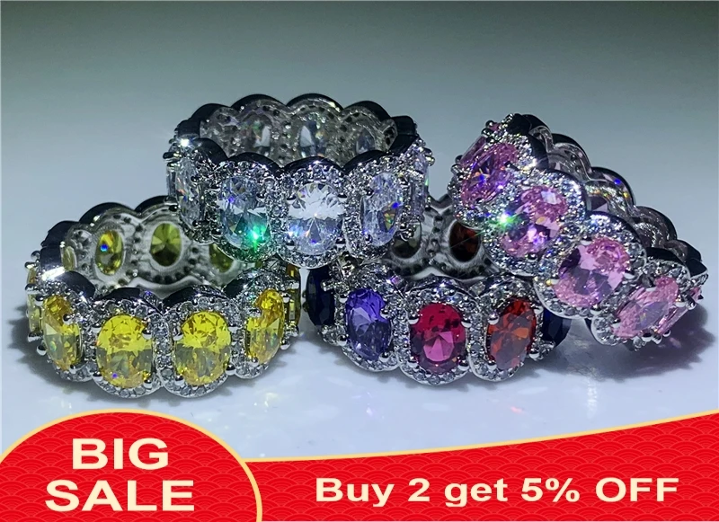 Кольцо женское из серебра 925 пробы 4 цвета | Украшения и аксессуары