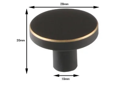 

Латунные ручки для мебели, круглые, 25/28/33/44 мм