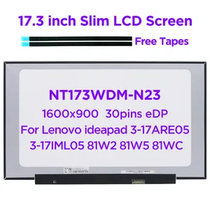 17 3 laptop lcd screen nt173wdm n23 v8 0 fit b173rtn03 0 for lenovo ideapad 3 17are05 3 17iml05 81w2 81w5 81wc 1600x900 30pin free global shipping