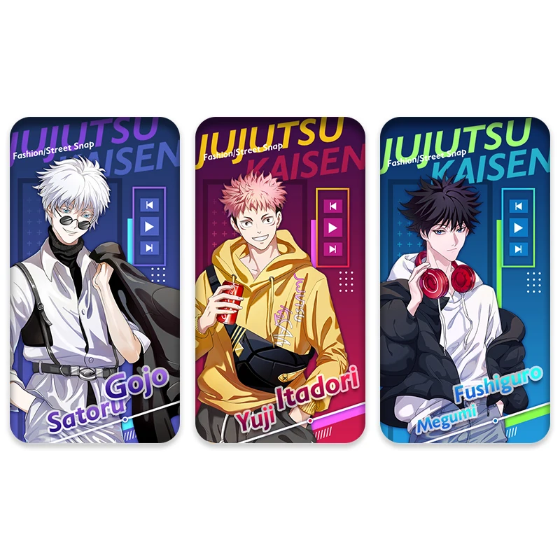 

Anime Jujutsu Kaisen Fushiguro Megumi Gojo Satoru Itadori Yuji Square Badge Brooch Pin Pendant Toy Cosplay Collection Souvenir